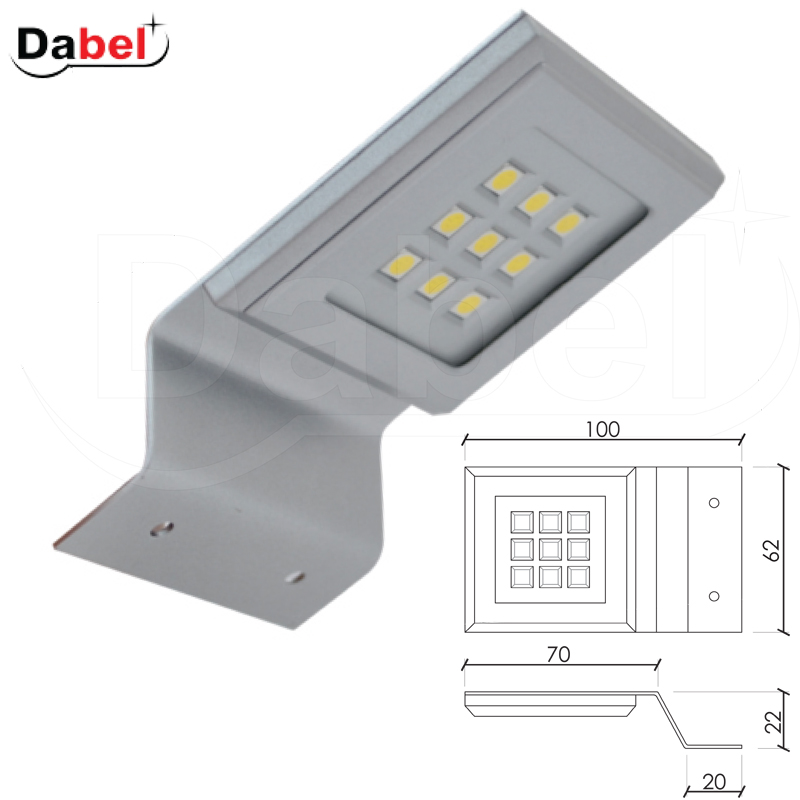 Led lampa za nameštaj L3 Silver