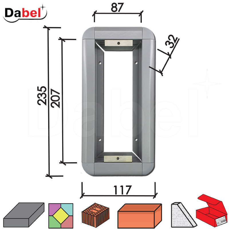 Ram za tastature  Silver   Al 1 tastatura 0,3x0301