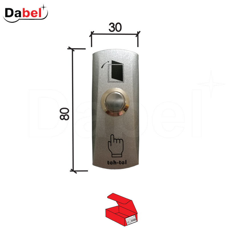 Taster  Silver   metalni-mat
