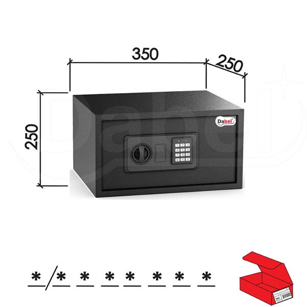 Sef sa šifrom SS1 Crna 250x350x200mm   Q