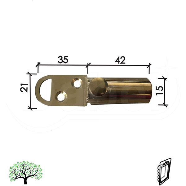 Reza za vrata 600 Ms 40mm   DBP1