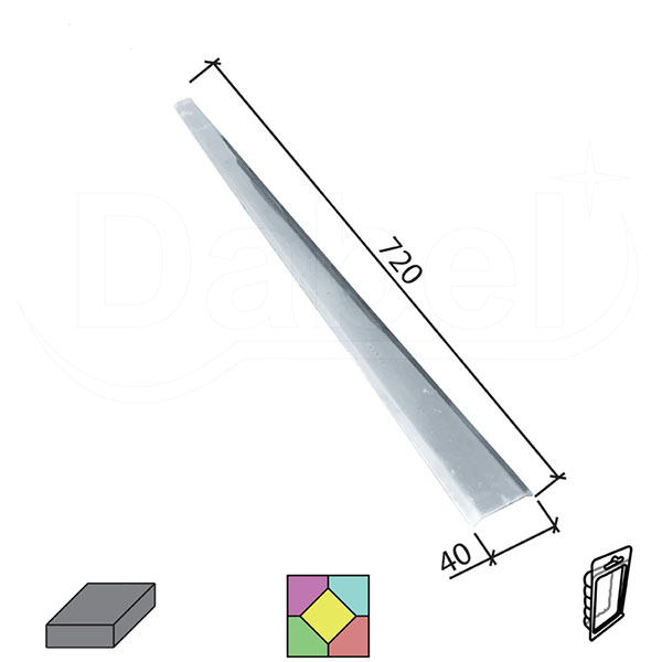 Lajsna prelazna za pod TAP-12 Inox 720mm  Samolepiva