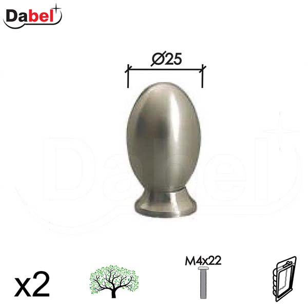 Dugme za nameštaj D750 Mat-Ni 18mm (2kom)  DBP1