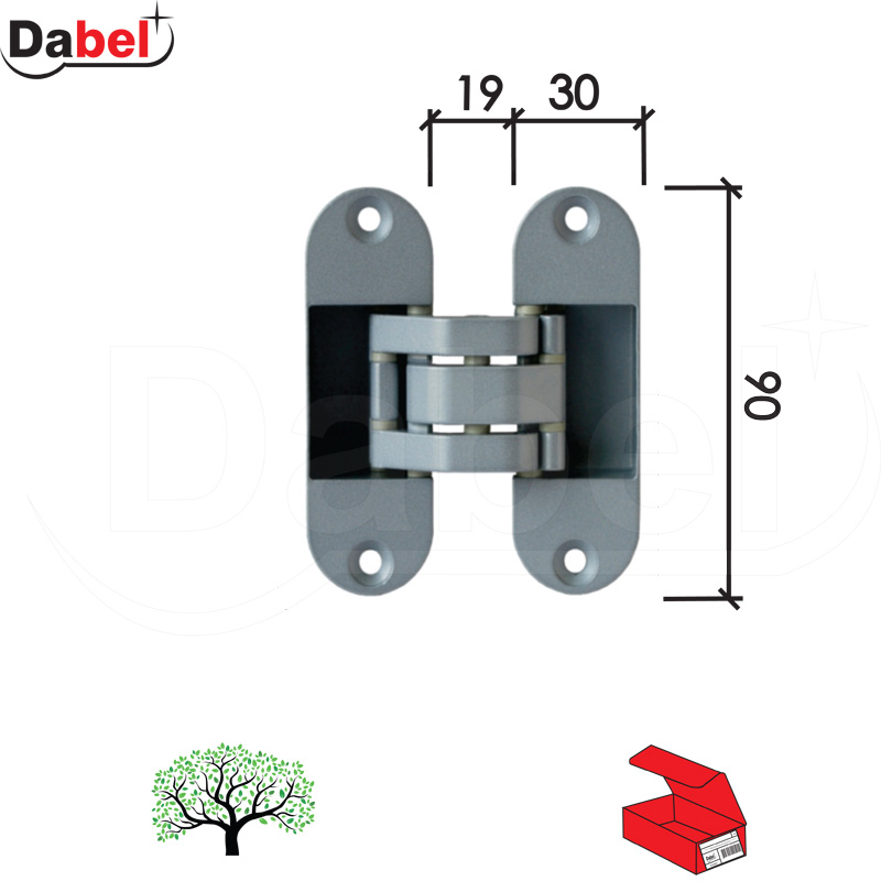 Šarka SOS za vrata SP9038 ZnB 30x90mm  3D DP1