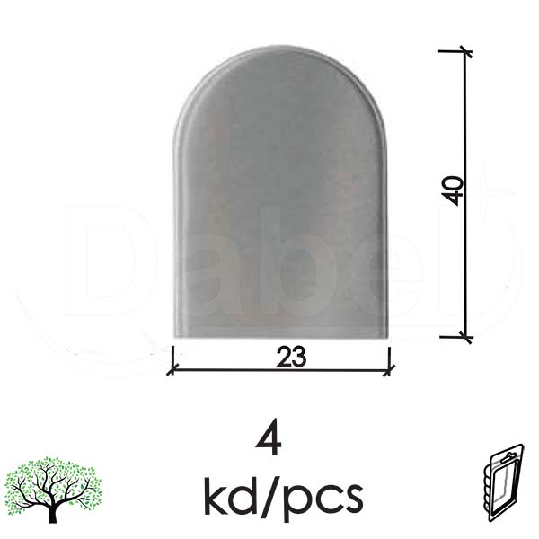 Kapica za šarku vrata KP9037 Mat-Ni fi 23mm (4kom)  DP1