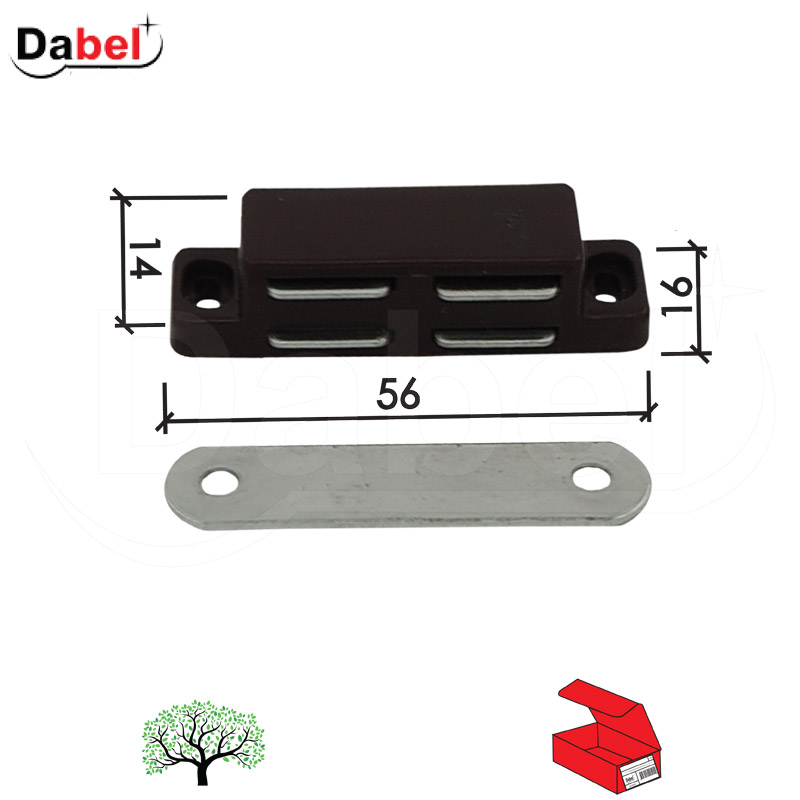 Magnet za nameštaj M4124 Braon 56/16/14mm  5kg OPD