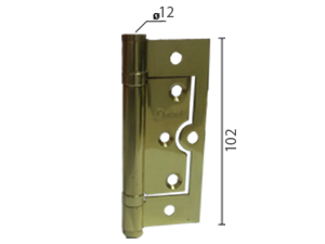 Šarka brodska za vrata SP9005 Ms x102x72x2,5mm